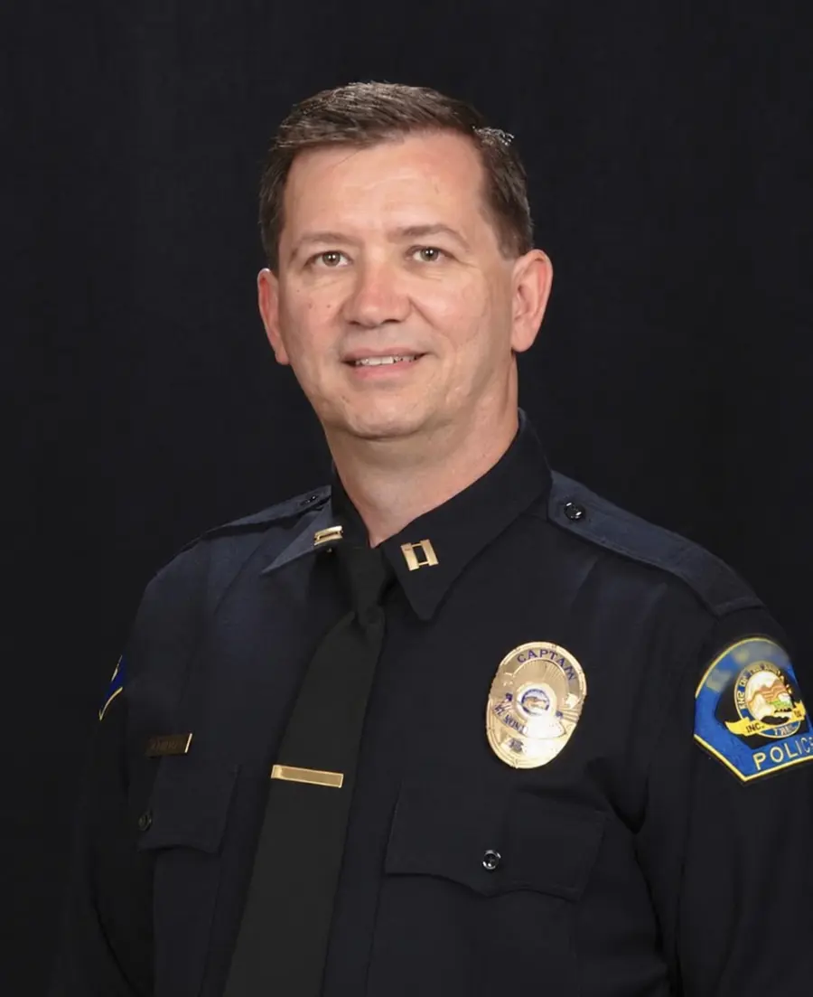 Dan Buehler in uniform as a police captain